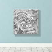 Hieronder Canvas Afdruk (Insitu (Houten vloer))