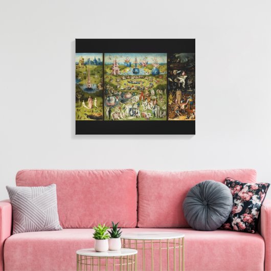 Hieronymous Bosch de Druk van het Canvas GardenStr (Insitu (Woonkamer))