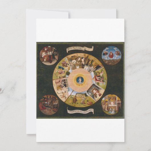 Hieronymus Bosch - de zeven doodzonnen en de F Kaart (Voorkant)