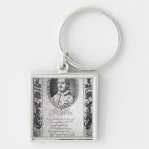 Hieronymus Frescobaldi, gegraveerd door Christelij Sleutelhanger