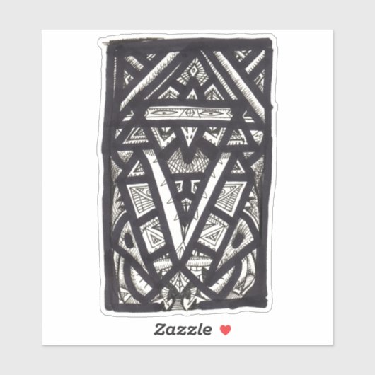 Hierophant, door Brian Benson, vinylsticker Sticker (Vel)