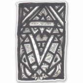 Hierophant, door Brian Benson, vinylsticker Sticker (Voorkant)