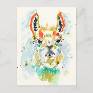Hifi Llama - Portrait Briefkaart