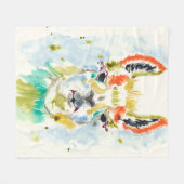 Hifi Llama - Portrait Fleece Deken (Voorkant (Horizontaal))