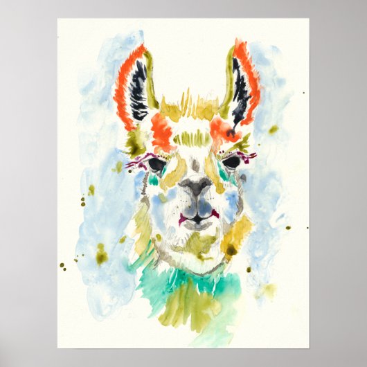 Hifi Llama - Portrait Poster (Voorkant)