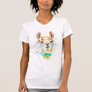 Hifi Llama - Portrait T-shirt
