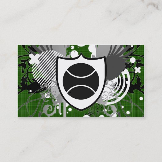 hifi plaid tennis visitekaartje (Voorkant)