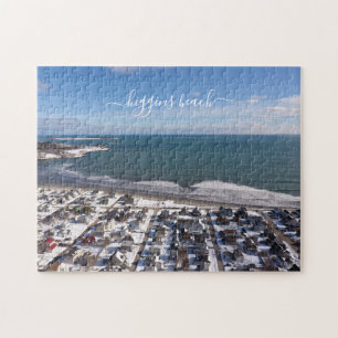 Higgins Beach Offyear Birdseye Winter Ocean Legpuzzel