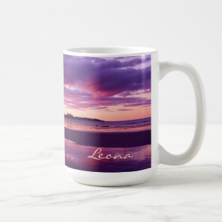 Higgins Beach Sunrise Panoramic Name Monogram Koffiemok