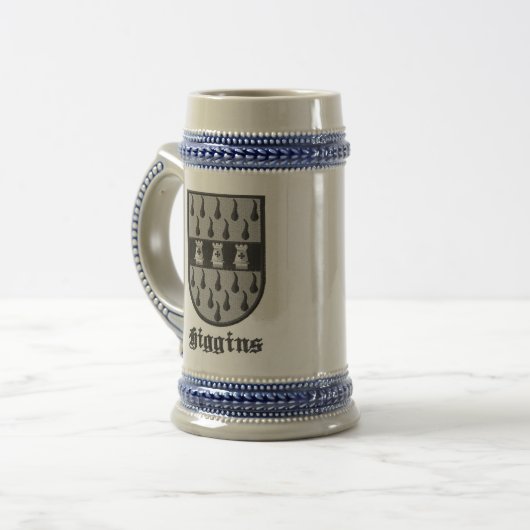 Higgins Irish Clan stein Bierpul (Voorkant links)