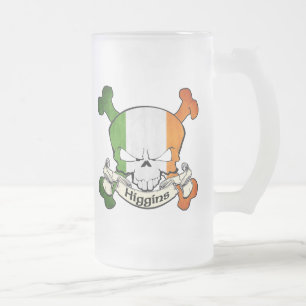 Higgins Irish Skull Matglas Bierpul