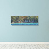 Higgins Lake huis nr. 47 Canvas Afdruk (Insitu (Houten vloer))
