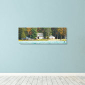 Higgins Lake huis nr. 64 Canvas Afdruk (Insitu (Houten vloer))