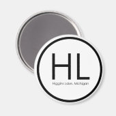 Higgins Lake Magnet Magneet (Voorkant / Achterkant)