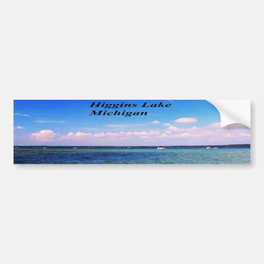Higgins Lake Michigan Bumpersticker (Voorkant)