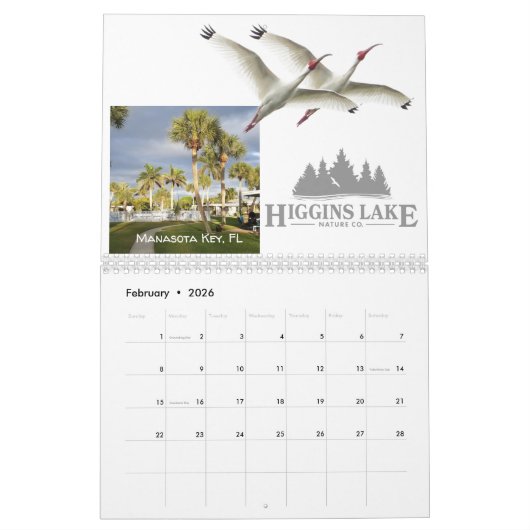 Higgins Lake Nature 2020 Calendrier c (Feb 2026)