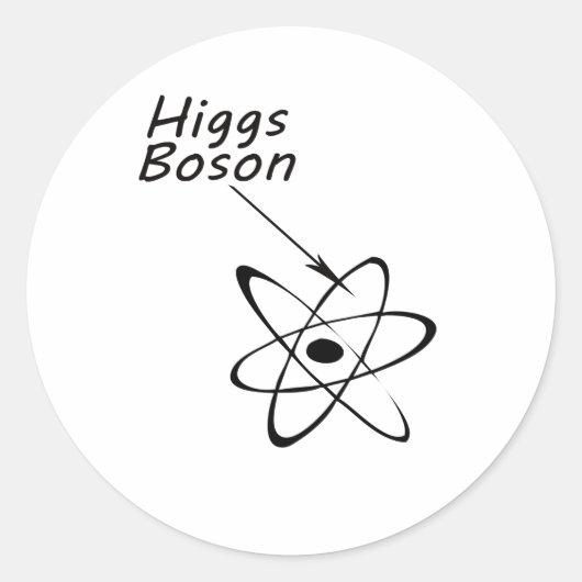 Higgs Boson Ronde Sticker (Voorkant)