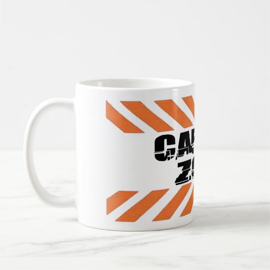 High Alert Cafeïne Zone Funny Christmas mok (Links)