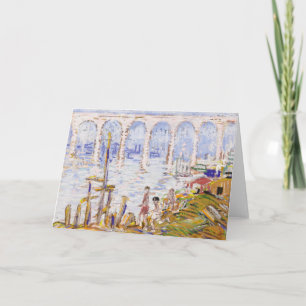 High Bridge Harlem River   George Luks Kaart