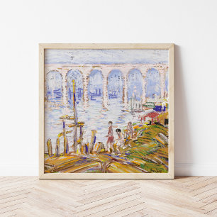 High Bridge Harlem River   George Luks Poster