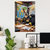 High Command Frenchie: Snacks in zicht Poster (Thuiskantoor)