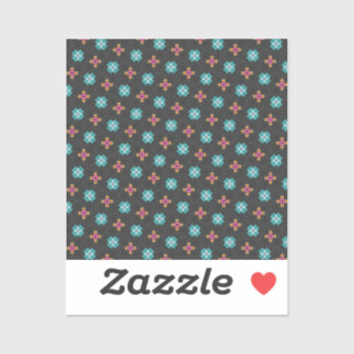 High-Contrast Black and Neon Sticker