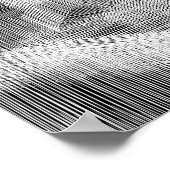 High-Contrast Geometric Depth Decoupage Template Poster (Hoek)