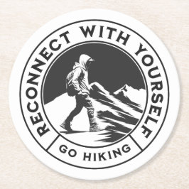 High Contrast Hiking Afbeelding op Onderzetter