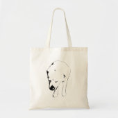 High-Contrast Lab met vrolijke houding Tote Bag (Voorkant)