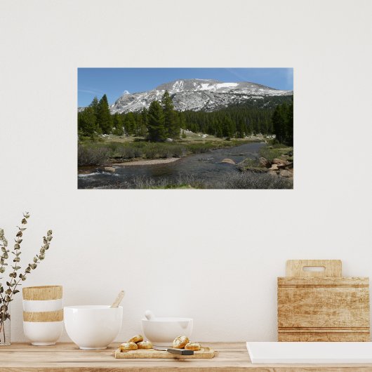 High Country Mountain Stream II in Yosemite Poster (Keuken)