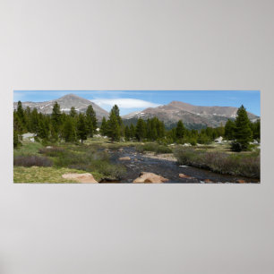 High Country Mountain Stream III bij Yosemite Poster