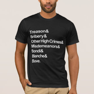 High Crimes & Misdemeanors - Impeach Bondi Blanche T-shirt