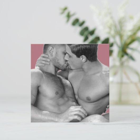 High Definition Print Vierkante Platte Kaart Hunks (Staand voorkant)