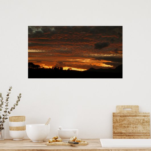 High Desert Sunset - Poster (Cuisine)