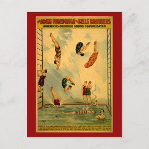 High Dive/Diving Circus Poster Briefkaart