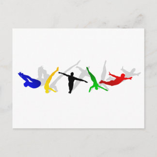 High Divers High Diving Springboard Platform Sport Briefkaart