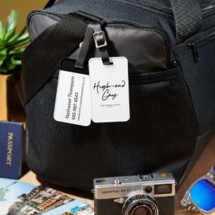 High-end gay - De witte lotus Bagagelabel