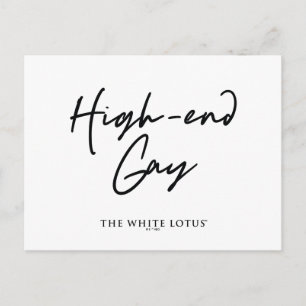 High-end gay - De witte lotus Briefkaart