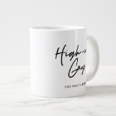 High-end gay - De witte lotus Extra Grote Beker (Voorkant rechts)