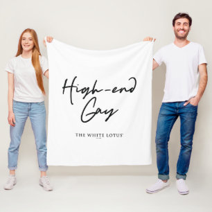High-end gay - De witte lotus Fleece Deken