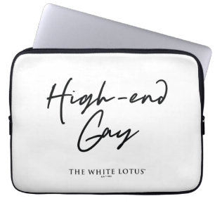 High-end gay - De witte lotus Laptop Sleeve