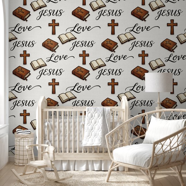 High End Textured Faith Inspired Design Behang (Kinderen)
