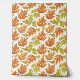 High End Textured Maple Leaf Design Behang