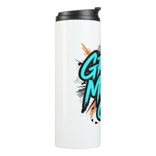 High Energy "Grind Mode On" Hustle Thermosbeker (Gedraaid links)