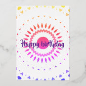 High Five! 5e verjaardag Folie Uitnodiging (Achterkant)