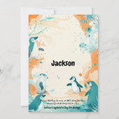 High Five 5th Birthday, Blauwgroen en Sinaasappel, Kaart (Achterkant)