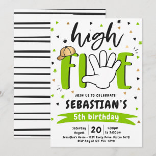High Five Birthday Hi Vijf 5th Birthday Party Kaart