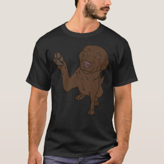 High Five Chocolate Labrador Classic T-Shirt.png T-shirt