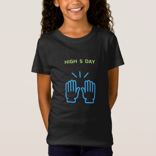 High five-dag t-shirt (Voorkant)