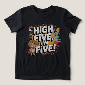 HIGH FIVE I'm Five - 5e verjaardag voor kinderen Tri-Blend Shirt